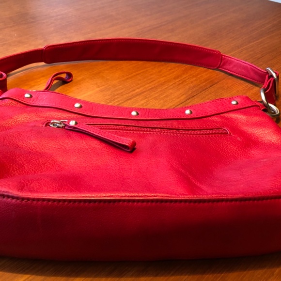 Osgood Marley Red Leather Shoulder Bag - Picture 2 of 8